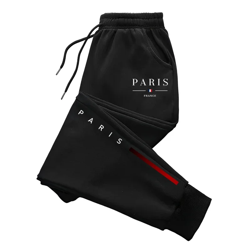 Paris Men'S Fashion - กางเกงวอร์มลำลองผู้ชายรุ่นใหม่ปี 2026 แฟชั่นสไตล์ปารีส พิมพ์ลาย กางเกงขายาวใส่ได้ทุกฤดู เหมาะสำหรับเล่นกีฬา