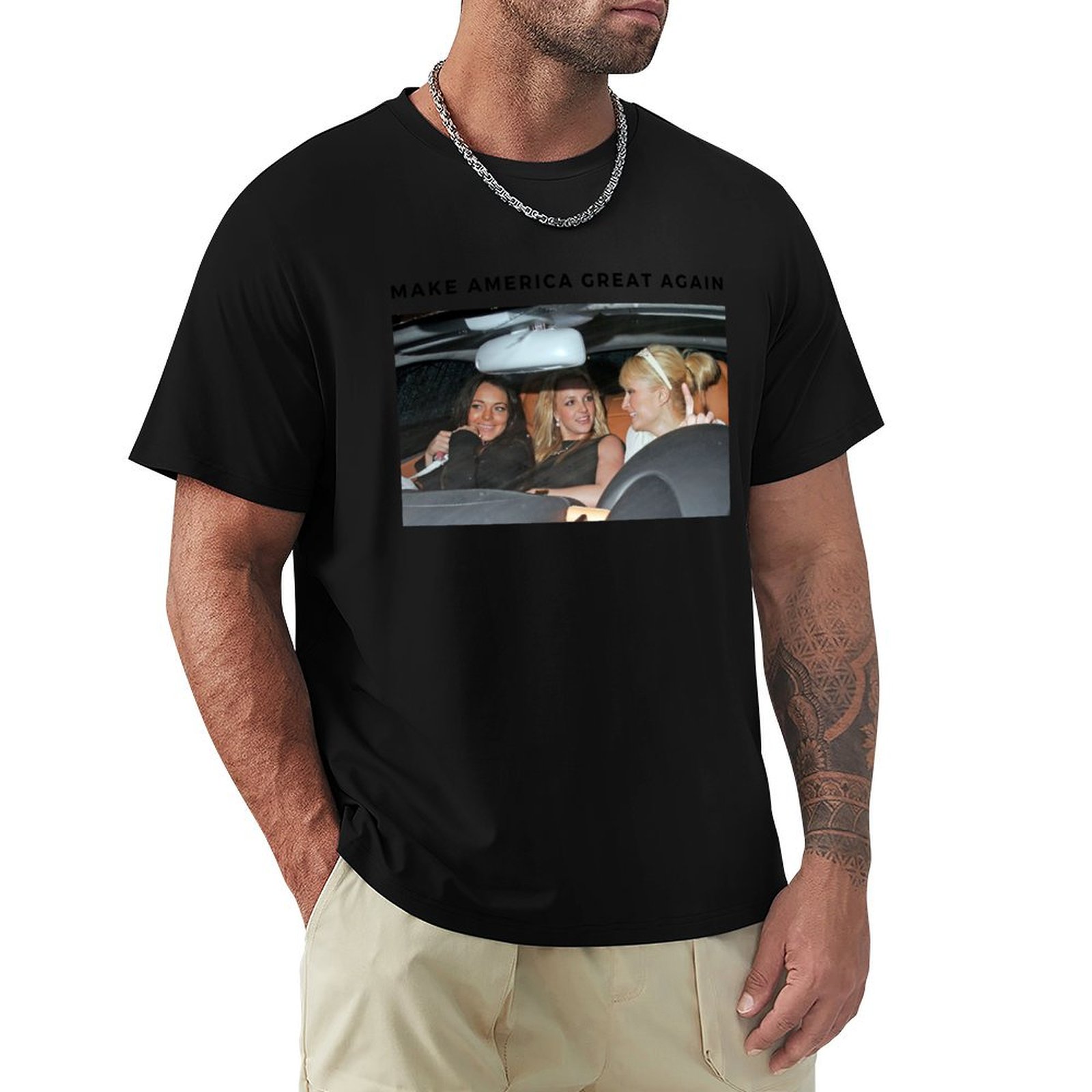 Paris Men'S Fashion - เสื้อยืด Britney Paris Lindsay แฟชั่นลำลอง แขนสั้น