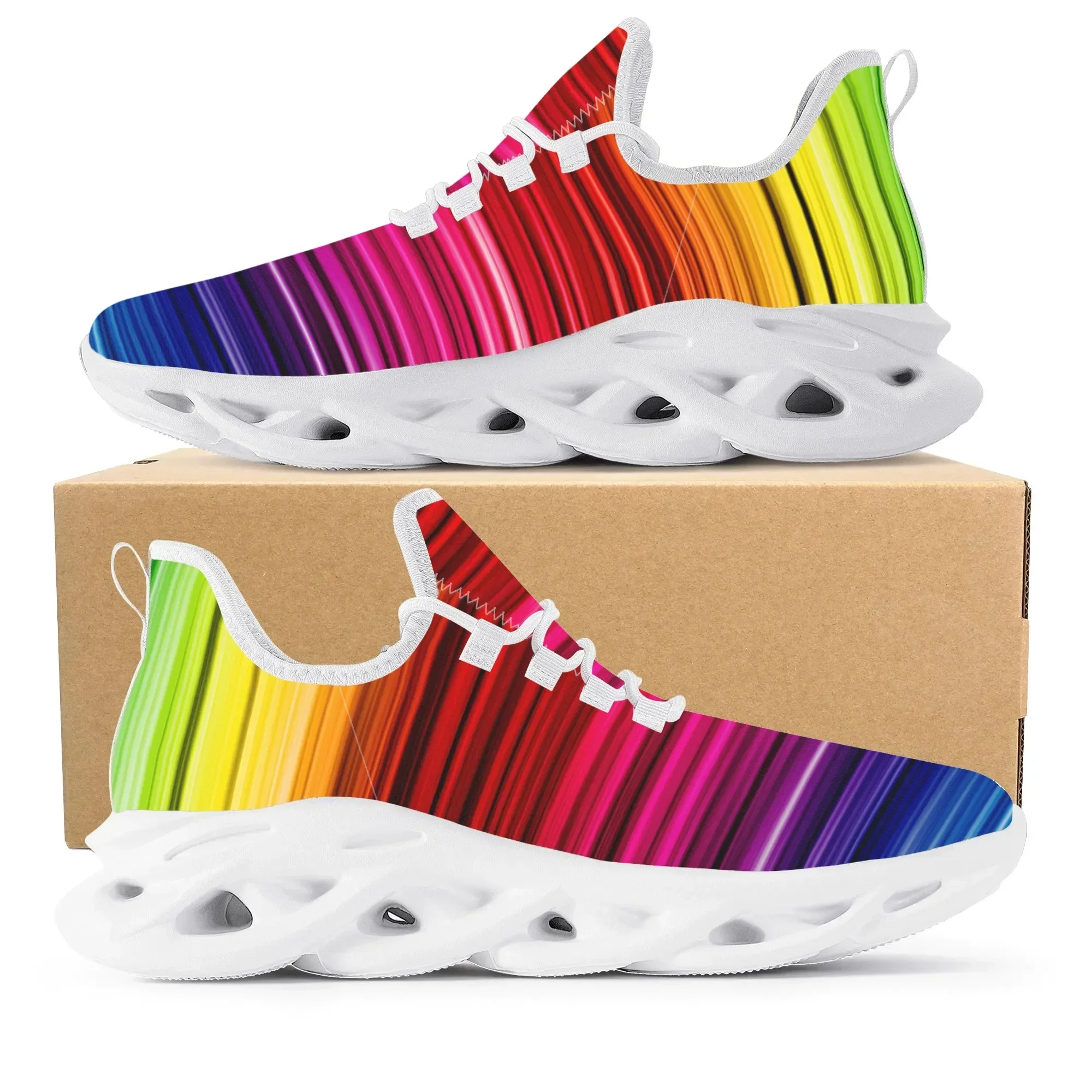 Men'S Fashion Running Shoes - การออกแบบสีสันสดใสแฟชั่นรองเท้าผ้าใบสุดฮอตบุรุษสตรีวัยรุ่นระบายอากาศได้ดีตาข่ายรองเท้าวิ่งลำลองแบบผูกเชือกรองเท้าบาสเก็ตบอล