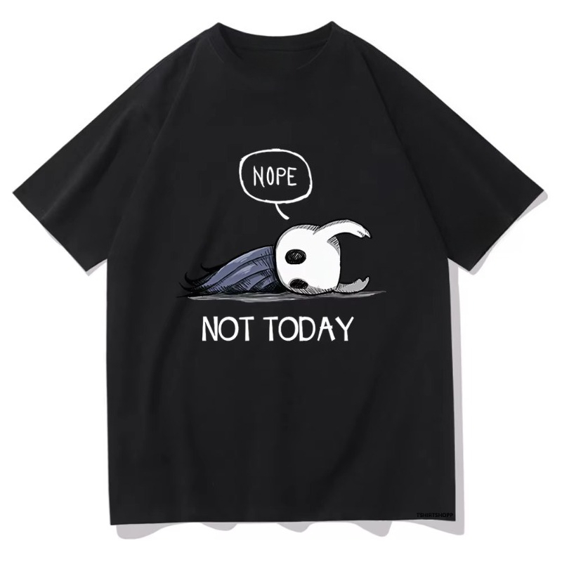 Men'S Fashion Today - ไม่ใช่วันนี้ เสื้อยืดอนิเมะ Hollow Knight สำหรับผู้ชาย สไตล์ฮาราจูกุ