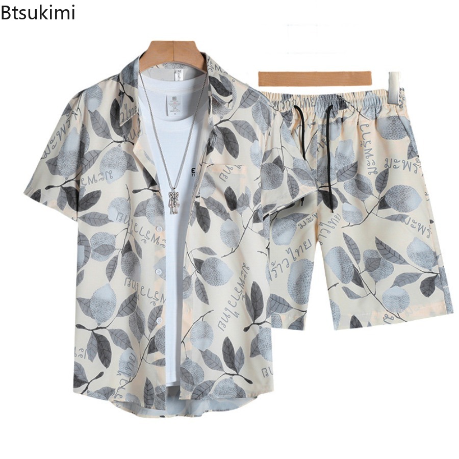 Men'S Fashion Plus - ชุดเสื้อยืดแขนสั้นพิมพ์ลาย 3 มิติ สำหรับผู้ชาย แฟชั่นฤดูร้อน สไตล์ลำลอง