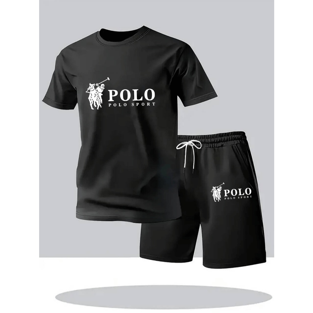 Men'S Fashion Rules - ชุดเซ็ตฤดูร้อนปี 2026 สำหรับผู้ชาย เสื้อยืดและกางเกงขาสั้นแฟชั่นลำลองสไตล์คนเมือง คุณภาพสูง คอกลม