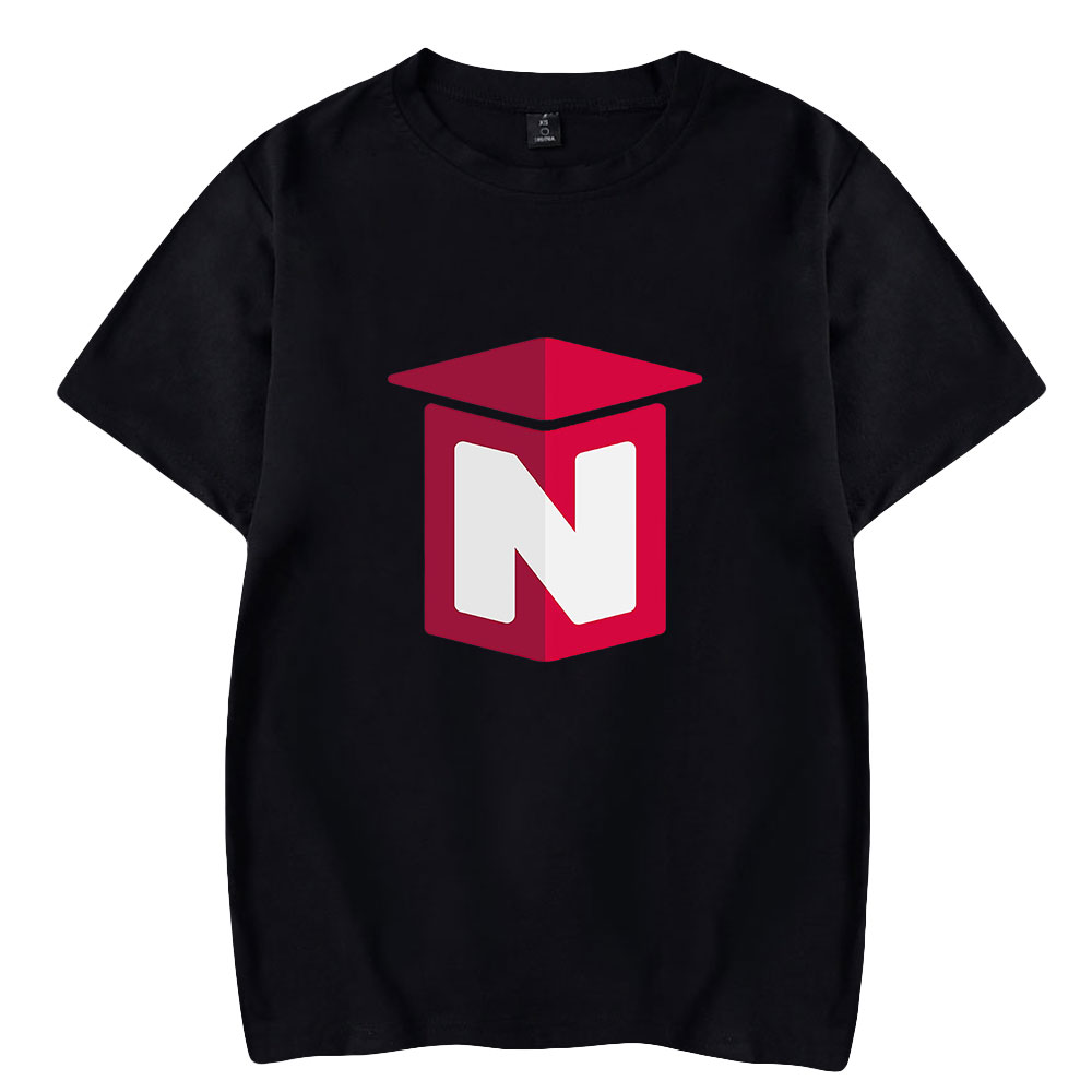 Men Fashion Youtubers - 2026 Nought Merch N Logo พิมพ์เสื้อยืดคอกลมแขนสั้นสำหรับผู้ชายผู้หญิงเสื้อยืดวัยรุ่นยูทูปเบอร์เสื้อผ้าแฟชั่น