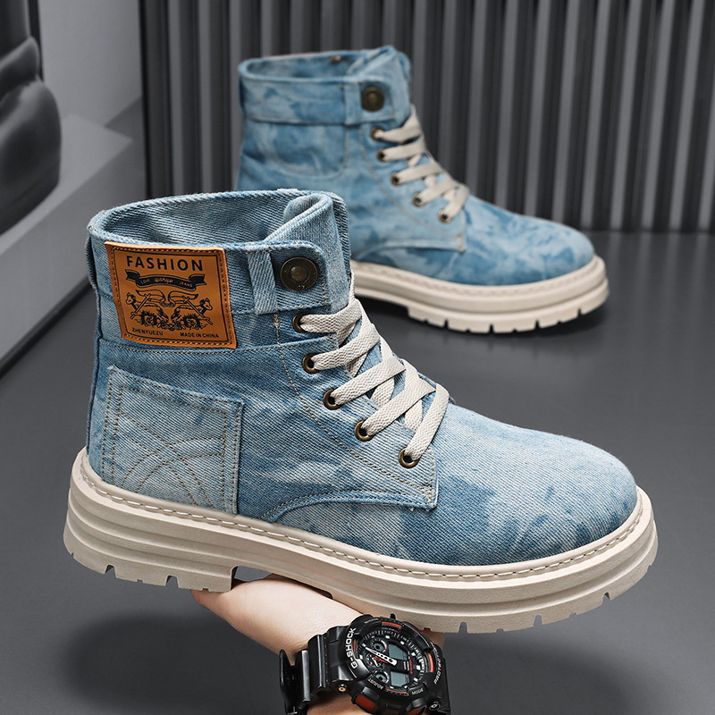 รองเท้าผ้าใบหุ้มข้อสูงสำหรับผู - Men'S Fashion Plus บทวิจารณ์และราคา