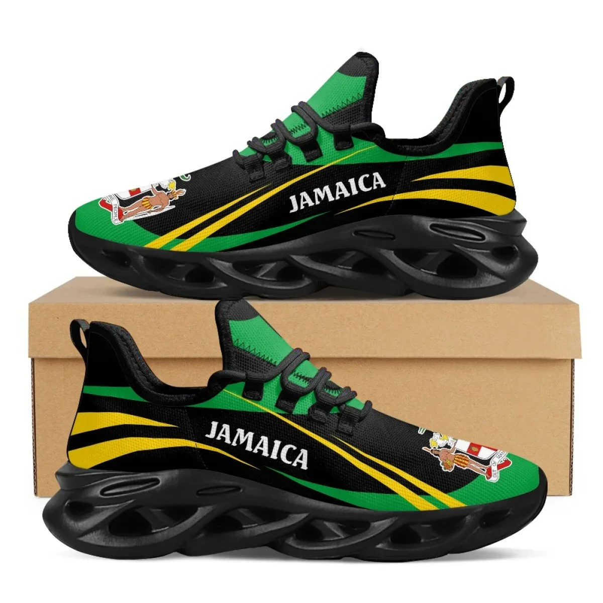 รองเท้าผ้าใบลายธงชาติจาเมกาสำห - Men'S Fashion Running Shoes บทวิจารณ์และราคา