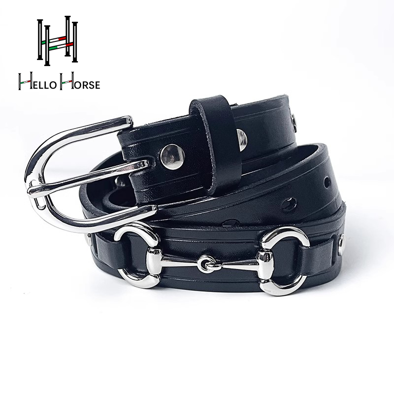 Hello Horse เข็มขัดกีฬาขี่ม้า  - Leather Belt Braided บทวิจารณ์และราคา