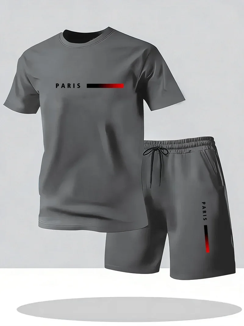 ชุดเซ็ต 2 ชิ้น เสื้อยืดแขนสั้น - Paris Men'S Fashion บทวิจารณ์และราคา