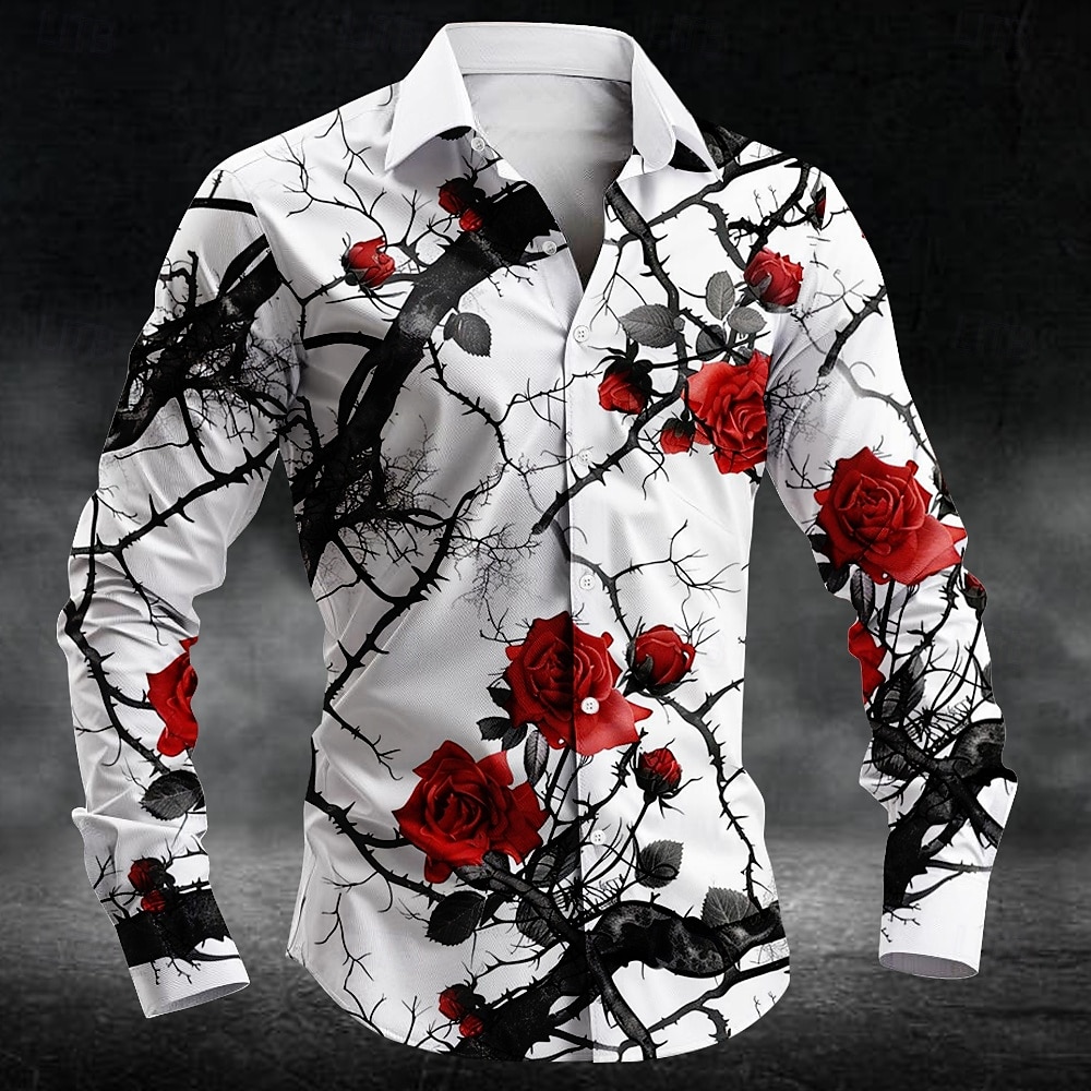 เสื้อเชิ้ตลายดอกพลัมแฟชั่น พิม - Men'S Fashion Designer บทวิจารณ์และราคา