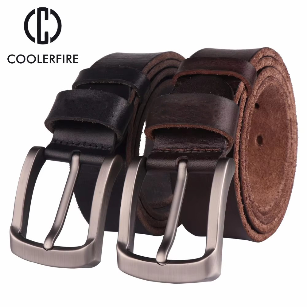 CCOOLERFIRE เข็มขัดผู้ชาย Full - Leather Belt Braided บทวิจารณ์และราคา