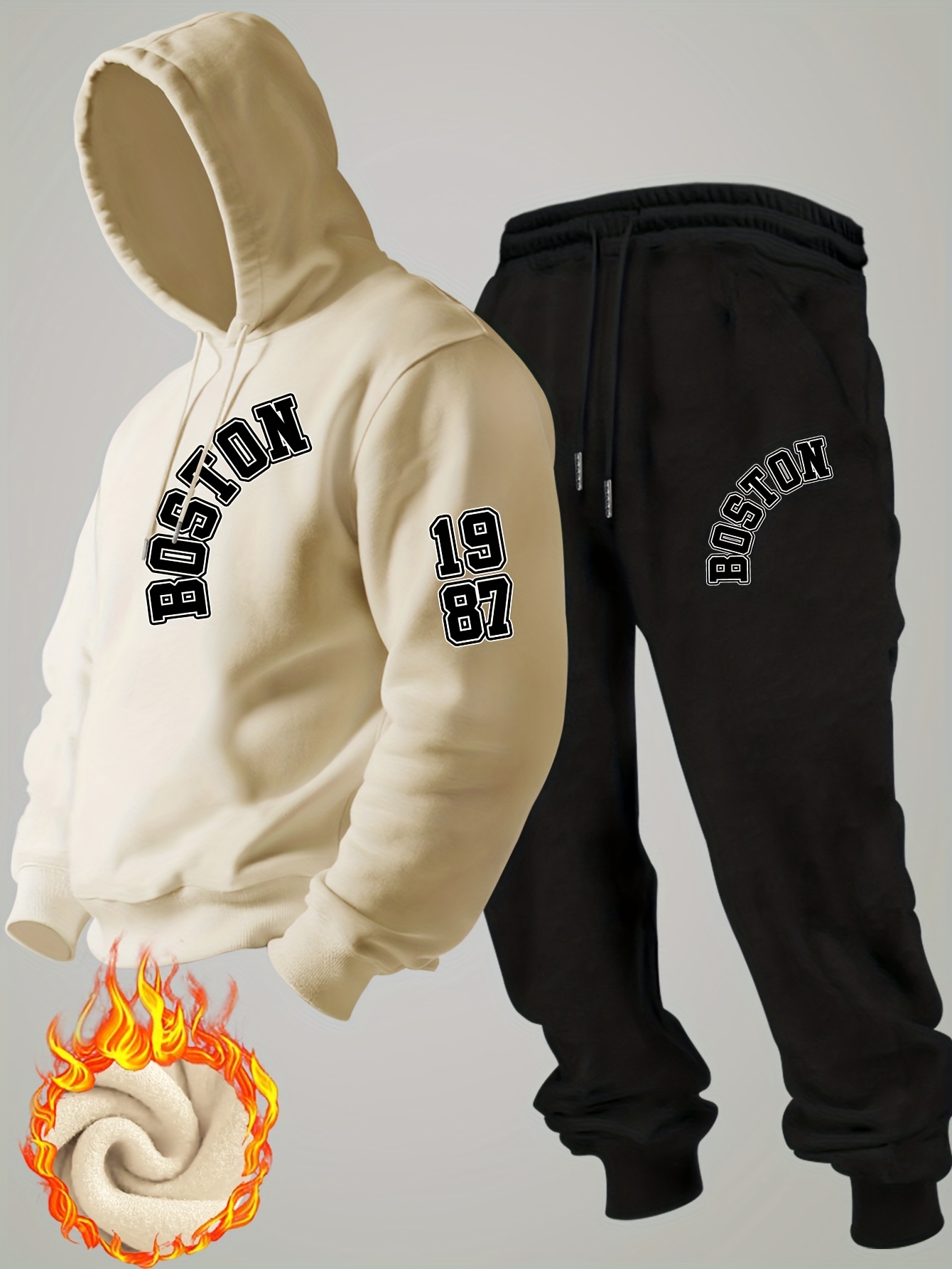 ชุดวอร์มฮู้ดดี้ผ้าฟลีซสำหรับผู - Mens Fashion Streetwear บทวิจารณ์และราคา